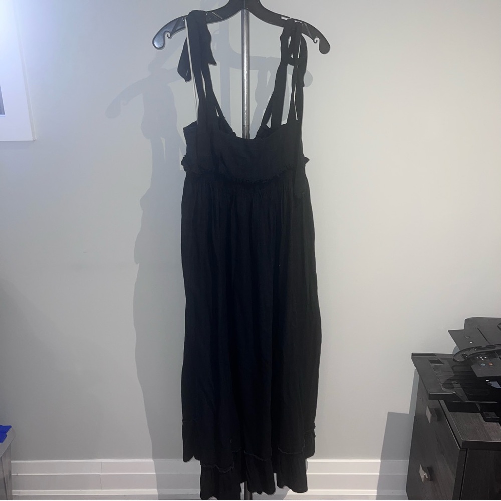 Tie-Shoulder Maxi Dress